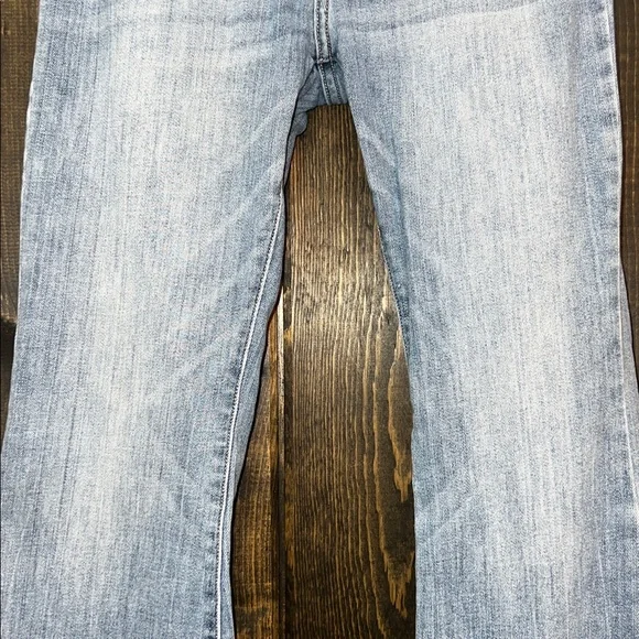 KanCan High Rise Super Flare Jeans 28 Distressed Denim Medium Stretch Boho 30 - Picture 3 of 12